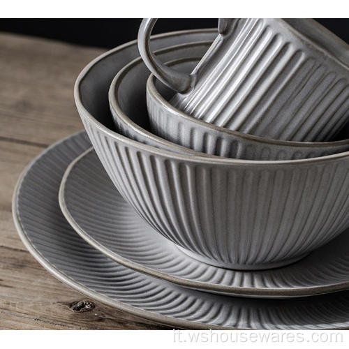 Dinnerware in porcellana di piastra in ceramica stile di vita popolare moderno